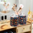 thumbnail image 3 of Yayeee 2 Pack Qtip Holder Bathroom Cotton Swab Canister with Lid Clear Dispenser Set, Christmas Splendor, 3 of 6