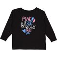 thumbnail image 3 of Inktastic Pink or Blue, Big Brother Loves You Footprints and Heart Boys Long Sleeve Toddler T-Shirt, 3 of 5