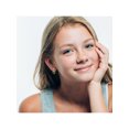 thumbnail image 3 of 14k Yellow Gold CZ Sweet Heart Dangle Dangling Earrings for Girls or Teens, 3 of 5