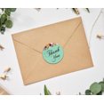 thumbnail image 2 of Darling Souvenir 45 Pcs Sea Green Round Floral Thank You Stickers DIY Envelope Seals-1.6 Inches, 2 of 4