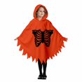thumbnail image 4 of LILIYA Boy Girl Ghost Outfit Hooded Cloak with Scary Face, Halloween Cape for Trick-or-Treating, 4 of 9