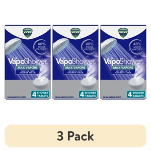 Vicks VapoShower Max Steamer Tablets, 12 Count (3-Pack)