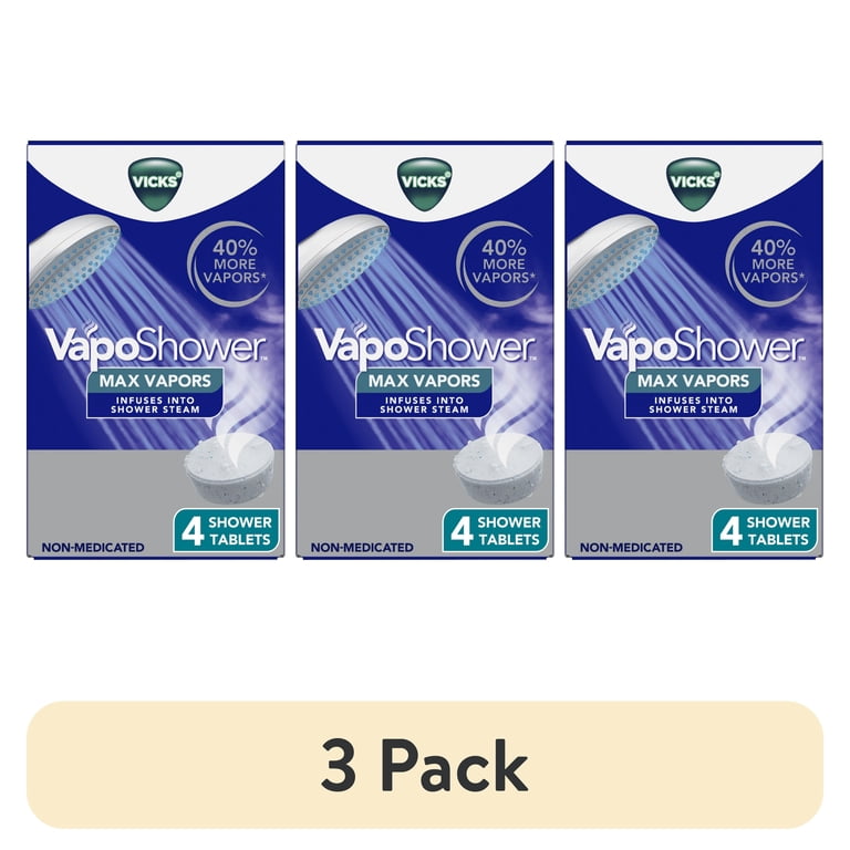 Vicks VapoShower Max Steamer Tablets, 12 Count (3-Pack) photo 1