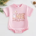 thumbnail image 2 of Baby Onesies Girl Baby Girl 1st Birthday Outfit One Silly Goose Short Sleeve Bubble Romper Oversized Bodysuit T-Shirt Summer Clothes, 2 of 7