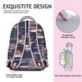 thumbnail image 5 of Modern Hawaii Tropical Wind Palm Leaves Backpack for Students: Large Capacity & Lightweight Laptop Daypack, Perfect Bookbag for High School & College Campus Commute, An Excellent Gift Idea, 5 of 6