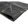 thumbnail image 2 of (2 Pack ) 8' x 10' Heavy Duty BLACK 18oz Vinyl Utility Tarp Waterproof, Multipurpose, Cars, Boats, Campers, Pool Cover, Tent, 2 of 9