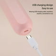 thumbnail image 4 of CNKOO Powerful Milk Frother  Electric Handheld Kitchen Mixer Egg Beater USB Rechargeable Hand Mixer for Baking Cake  Egg White  Yeast Dough  Include 3 Stainless Steel Whisk  Pink, 4 of 8