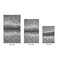 thumbnail image 2 of Better Trends Bath Rug Set 3 Piece Bath Mat Non Slip Micro Polyester Bathroom Floor Set, Shower, Tub, Casablanca Collection – (Gray), 2 of 7
