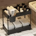 AFANSO Under Sink Organizer, Under Bathroom Cabinet Storage 2 Tier ...