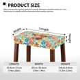 thumbnail image 7 of ZUXONGSY Highland Cow Stool Covers Rectangle 2 PCS Stretchable Furniture Covers with Elastic Bands Removable Bar Stool Cushion Slipcovers Stretch to Fit Stool Covers Home Decor, 7 of 7