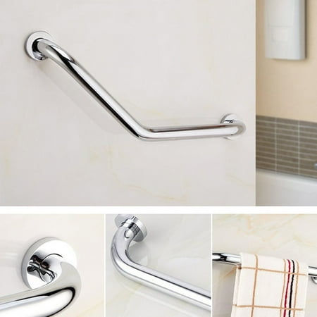 Asewin Bathroom Bathtub Handrail Stainless Bathroom Grab Bar L Shape Shower Handgrip Hardware Toilet Anti Skid Handles For Elderly Old Man