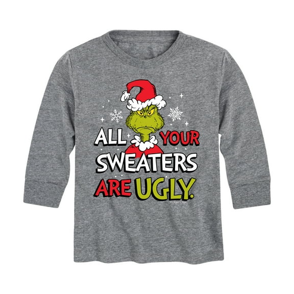 Dr. Seuss The Grinch - Christmas - All Your Sweaters Are Ugly - Toddler & Youth Long Sleeve Graphic T-Shirt