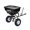Black 125LBS, variant on Heavy Duty 80L Push Broadcast Spreader – 12FT Wide Coverage, 13" All-Terrain Wheels, Adjustable Stream, Ideal for Fertilizer, Seed, Salt & Ice Melt – Lawn & Garden Spreader