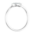 thumbnail image 2 of 1/10 Carat Diamond Heart Shaped Ring in 14K White Gold (Ring Size 9.25) (I1-I2 Clarity), 2 of 7