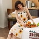 thumbnail image 1 of Ropa de dormir Tie Dye para mujer, camisón de estilo coreano japonés, vestido de noche, ropa de dormir para el hogar, pijama con tirantes finos con volantes, novedad de verano, 1 of 4