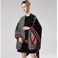 thumbnail image 2 of CoCopeaunt Women Shawl Wraps Poncho Warm Soft Blanket Open Front Sweater Cardigan Coat Winter Long Scarf, 2 of 5