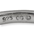 thumbnail image 4 of 925 Sterling Silver White Peace Sign Stackable Ring, 4 of 8
