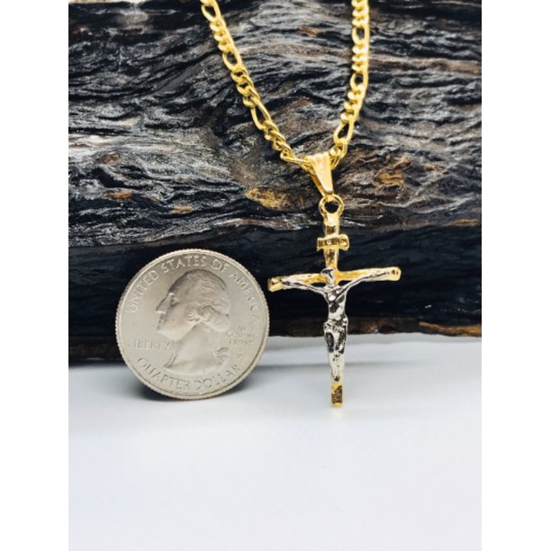 primejewelry269 Figaro Link Cross Necklace for Men & Women