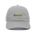 thumbnail image 2 of Daxton USA States Golf Dad Hat Cap Cotton Unstructure Low Profile Strapback, Light Grey Hat Seattle, 2 of 3
