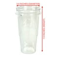 thumbnail image 5 of 2 Pack 24 oz Smoothie Cup with To-Go Lid Replacement Part Compatible with Oster Pro 1200 Blender, 5 of 7