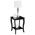 thumbnail image 5 of Convenience Concepts American Heritage Square End Table in Black Wood Finish, 5 of 8