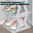 thumbnail image 4 of Tunhigl 4-Tier Shoe Rack for Closet, Sturdy Shoe Organizer, Shoe Shelf Holds up to 4 Pairs of Shoes, Space Saver Shoe Rack Organization Shelves Gray, 4 of 6