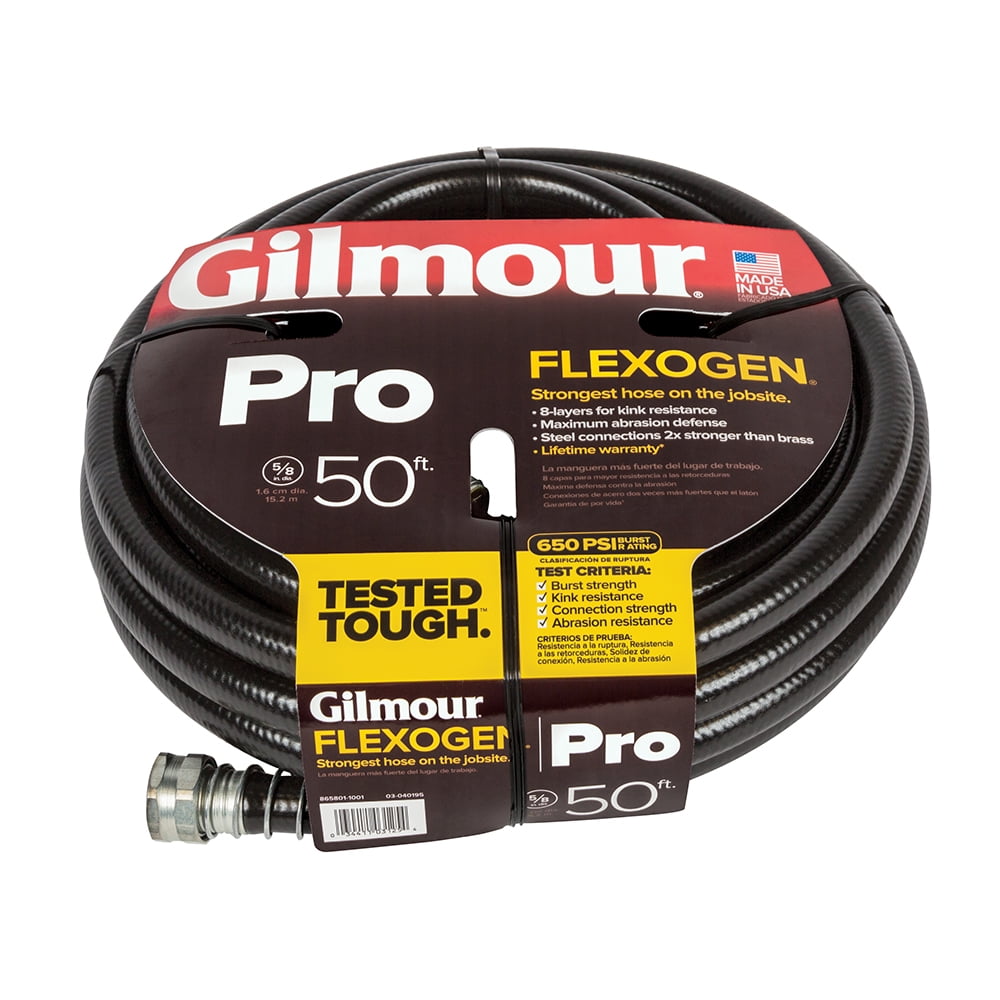 Gilmour 60058050G 5/8" x 50' Flexogen PRO Hose