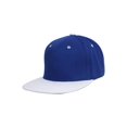 thumbnail image 1 of TopHeadwear Polyester Two-Tone Flat Bill Snapback - Royal/White, 1 of 2