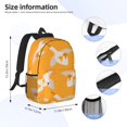 thumbnail image 5 of Goofa Flying Ducks Pattern Lightweight Student Backpack for School, Water-Resistant, Adjustable Straps, Fits 15" Laptop, Multiple Pockets for Books, Accessories, 5 of 6