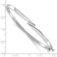 thumbnail image 3 of Finest Gold 14K White Gold Hinged Bangle Bracelet Mounting, 3 of 3