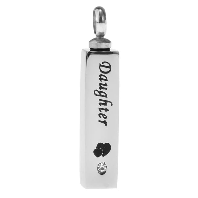 Colgante de cremación funeraria de cubo, cenizas de , Sunnimix Colgante conmemorativo de la cremación