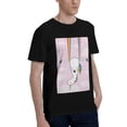 thumbnail image 2 of Bingfone Aerial Yoga For Unicorn Men'S Loose Fit Short-Sleeve Pocket T-Shirt, 2 of 7