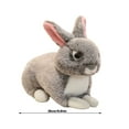 thumbnail image 2 of YATAV Realistic Dutch Rabbit Stuffed Animal - Lifelike Detail - Cherished Companionship - Birthday Christmas Gift - Brown 10 Inches, 2 of 5
