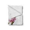 thumbnail image 2 of Birds Soft Flannel Fleece Throw Blanket, Group of Hummingbirds on Flowering Branch Best Friends Peace Illustration Home, Cozy Plush for Indoor and Outdoor Use, 70" x 90", Multicolor, by Ambesonne, 2 of 6