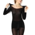 thumbnail image 4 of Women Winter Underwear Set, Seamless Elastic Thermal Inner Wear Warm Sleepwear, 4 of 5