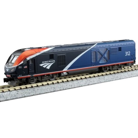 KATO N SCALE LOCOMOTIVE ALC-42 "CHARGER" AMTRAK PHASE VII #312 DC/DCC READY-NEW!