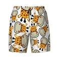 thumbnail image 4 of Lsque Mens Swim Trunks Giraffes Head Pattern - Bathing Suit Compression Liner - Beach Swim Shorts Swimwear - (S-3XL) - Stretch Quick Dry -X-Large, 4 of 9