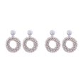 thumbnail image 1 of Qarigey Pendientes colgantes ligeros hechos a mano para mujer Pendientes tejidos exquisitos de moda y elegantes gris gris 2Conjunto, 1 of 6