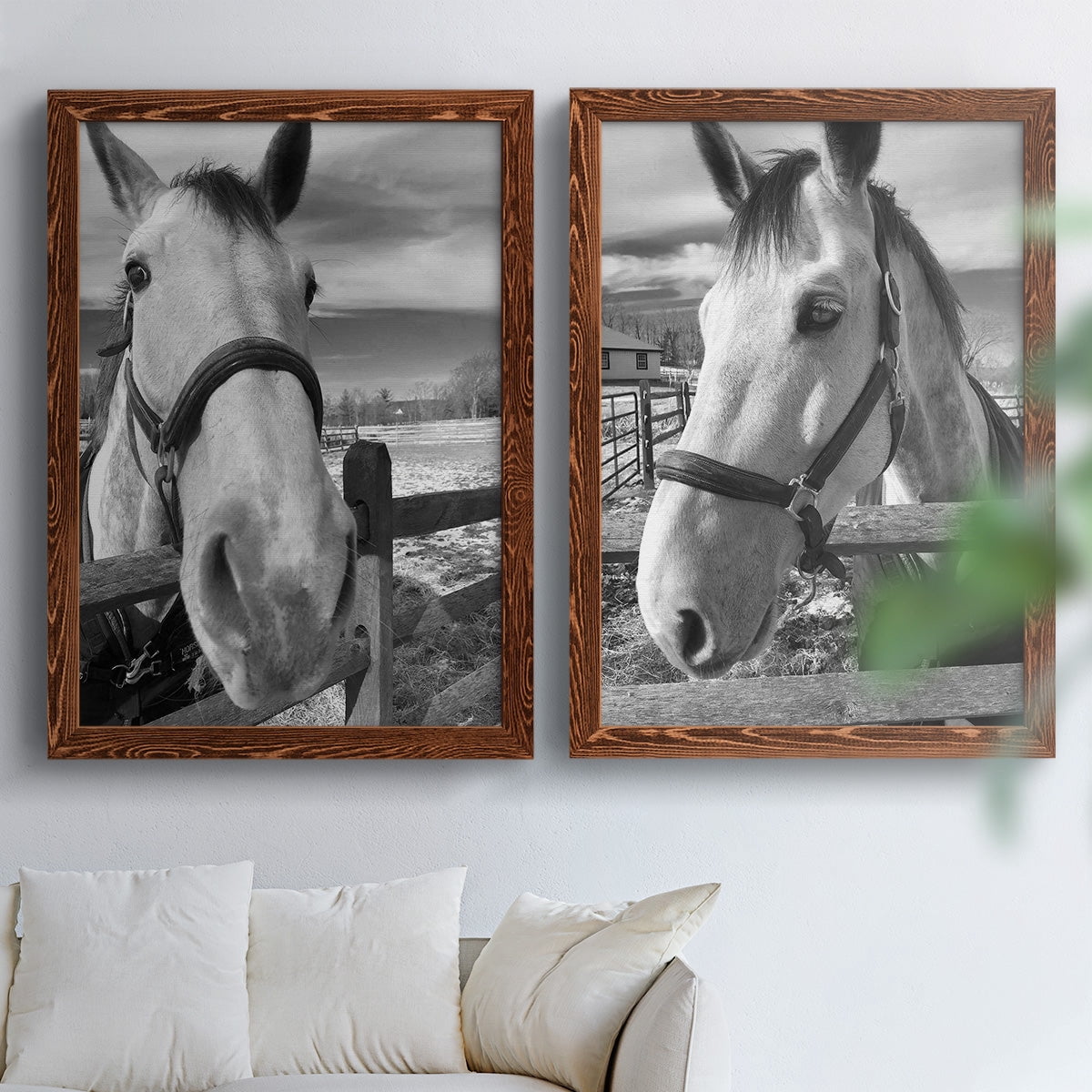 Caen - Premium Framed Canvas 2 Piece Set - Ready to Hang