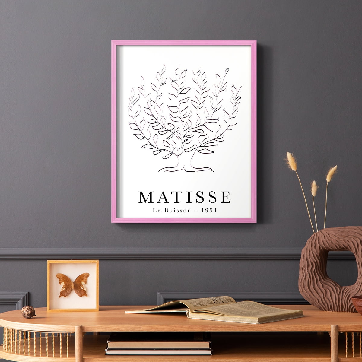 Matisse CLXXXV Framed Print in Pink Solid Wood 8 x 10 Framed Print