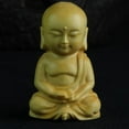 thumbnail image 3 of Monk Statues Meditating Posture Decorative Vivid Shape Buddha Figurine for Table 5, 3 of 4