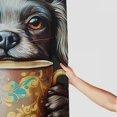thumbnail image 3 of Patifu Dog Coffee Cup Home Bathtubs Bathroom Shower Curtain Set with Hooks 100% Polyester Fiber 36"x72, 3 of 7