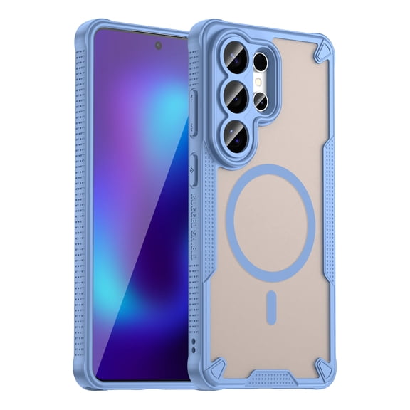Corliven for Samsung Galaxy S26 Ultra Case with Magnetic Wireless Charging and Rugged PC TPU Protection, Blue