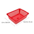 thumbnail image 2 of YSNOOWE 5Pack Assorted Color Rectangular PE Storage Baskets For Home Use, 2 of 8