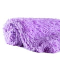 thumbnail image 4 of LOCHAS Super Soft Shaggy Faux Fur Blanket, Plush Fuzzy Bed Throw Decorative Washable Cozy Sherpa Fluffy Blankets for Couch Chair Sofa (Purple 60" x 80"), 4 of 7