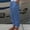 Blue, variant on AOOCHASLIY Women Fall Pants Womens Solid Color Temperament Cotton Linen Straight Pocket Casual Pants