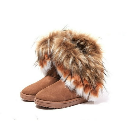 

UMYOGO Women s Warm Faux Fur Winter Snow Boots Winter Snow Boots