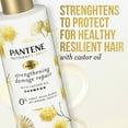 thumbnail image 2 of Pantene Sulfate Free Shampoo, Damage Repair Shampoo with Castor Oil, Color Safe, 9.6 oz, 2 of 13
