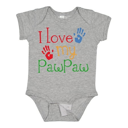 

Inktastic PawPaw Grandkids Handprints Gift Baby Boy or Baby Girl Bodysuit