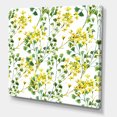 thumbnail image 3 of Designart ' Vibrant Yellow Summer Wildflowers On White ' Traditional Canvas Wall Art Print, 3 of 4